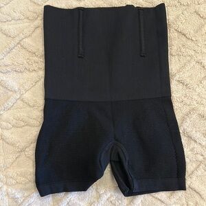 Black Shapewear Mid-Thigh Shorts